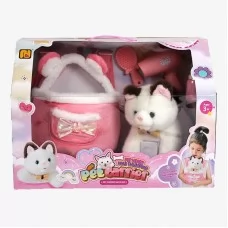 М'яка іграшка кіт BabyToys зі звуком і аксесуарами