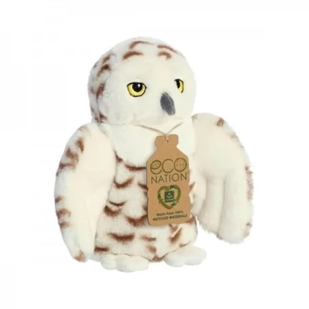 М'яка іграшка Aurora Eco Nation Снігова сова 20 см 200116A