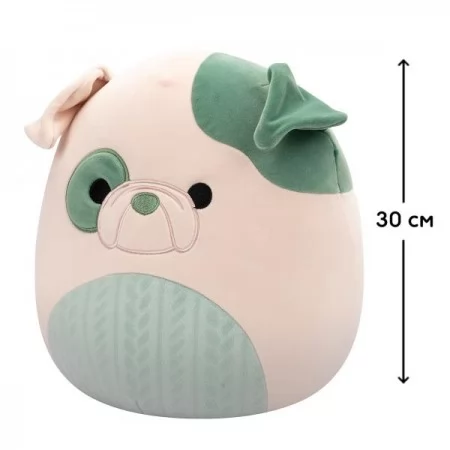 Мягкая игрушка Squishmallows Бульдог Августин 30 см SQCR06691