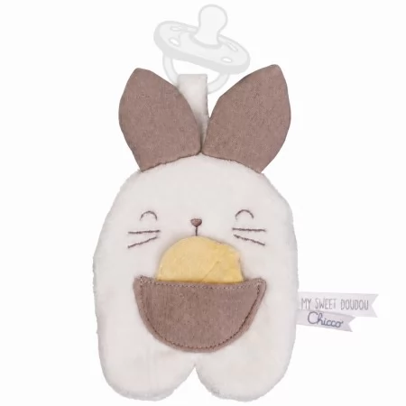 М'яка іграшка з тримачем для пустушки "Зайченя DouDou" арт. 12543.00