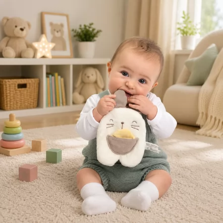 М'яка іграшка з тримачем для пустушки "Зайченя DouDou" арт. 12543.00