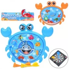 Дартс краб BabyToys с присосками, 27-20см, 3 дротика Дартс краб BabyToys с присосками, 27-20см, 3 дротика