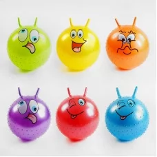 Фитнес мяч BabyToys 56692 разноцветный 345 грамм