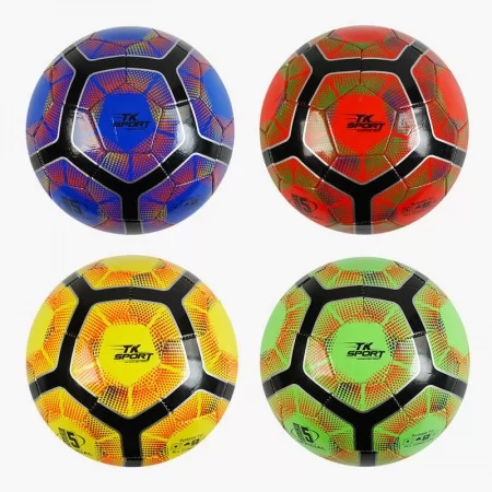 Футбольный мяч TK Sport размер 5 PVC микс цветов