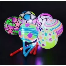 Резиновый мяч с подсветкой BabyToys C 72545 17 см