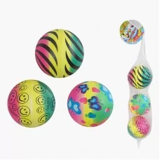 Детский мяч резиновый BabyToys 6 см, набор 3 шт разные цвета