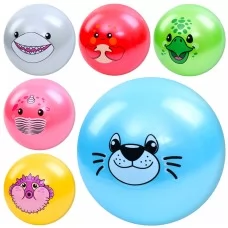 Детский мяч BabyToys MS 3735, 9 дюймов, рисунок животные