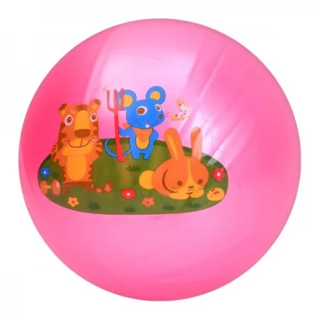 Детский мяч BabyToys MS 4318 с животными, 9 дюймов