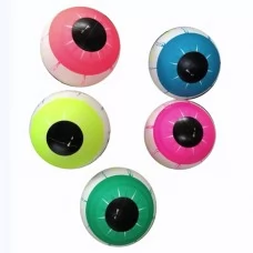 Детский мяч BabyToys MS 4409, 9 дюймов, рисунок глаз, микс цветов