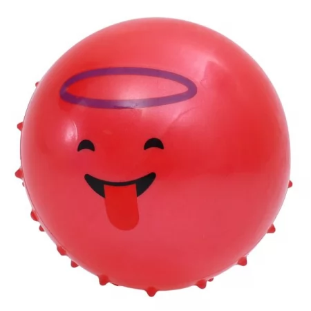 Детский массажный мяч BabyToys MS 4930-10 со смайлом, 4 дюйма