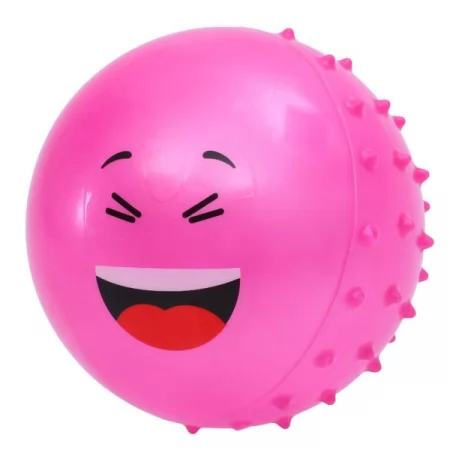 Детский массажный мяч BabyToys MS 4930-10 со смайлом, 4 дюйма