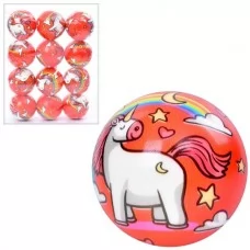 Детский фомовый мяч BabyToys единорог 6,3 см набор 12 штук