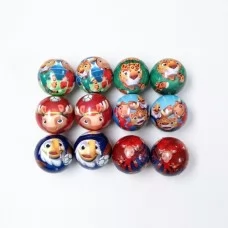 Детский фомовый мяч BabyToys MS 4994, 7 см, набор 12 штук