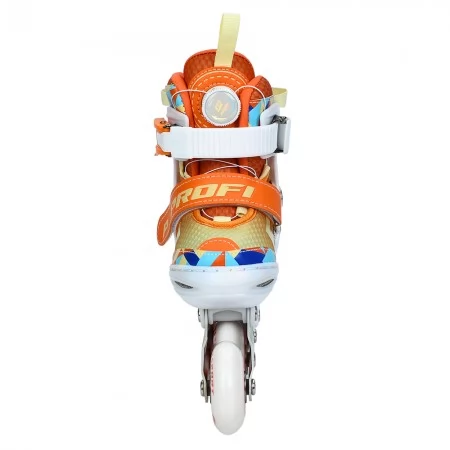 Детские роликовые коньки BabyToys A4156-XS-OR со светом 27-30 Детские роликовые коньки BabyToys A4156-XS-OR со светом 27-30