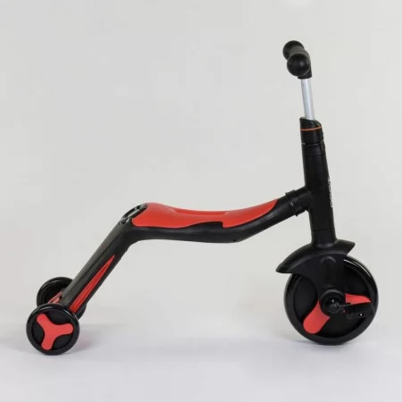 Самокат 3 в 1 Best Scooter JT 28288 червоний зі світлом і музикою