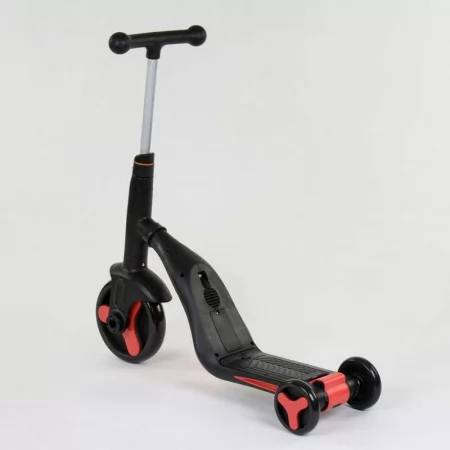 Самокат 3 в 1 Best Scooter JT 28288 червоний зі світлом і музикою