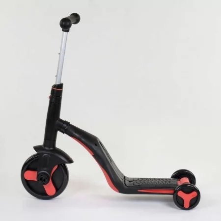 Самокат 3 в 1 Best Scooter JT 28288 червоний зі світлом і музикою