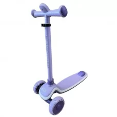 Детский самокат BabyToys 5566-lilac со светом, фиолетовый