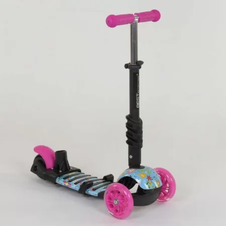 Дитячий самокат Best Scooter 26901 5в1 з підсвіткою