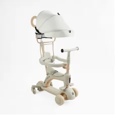 Самокат 5в1 "Skyper" BG-60215 колеса PU 125х35мм зі світлом, УКРАЇНСЬКЕ ОЗВУЧУВАННЯ та підсвічування платформи, с ДОП. КОЛЕСАМИ, захисний бампер