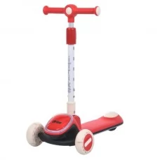 Детский самокат BabyToys JR3-164-R красный со светом