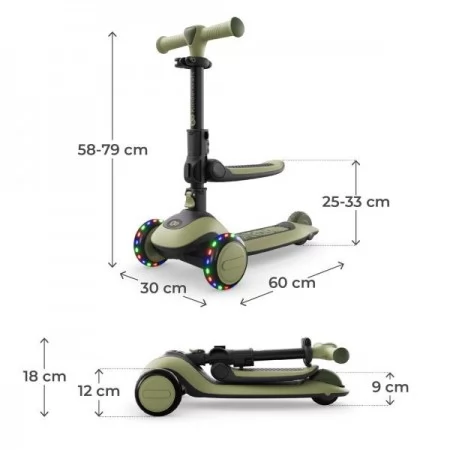 Самокат Kinderkraft Halley 2 Grassland Green KRHALL02GRE0000