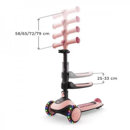 Самокат Kinderkraft Halley 2 Rose Pink KRHALL02PNK0000 Самокат Kinderkraft Halley 2 Rose Pink KRHALL02PNK0000