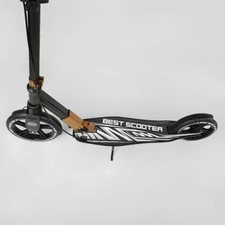 Алюмінієвий самокат Best Scooter 14268 з фарою та амортизатором Алюмінієвий самокат Best Scooter 14268 з фарою та амортизатором