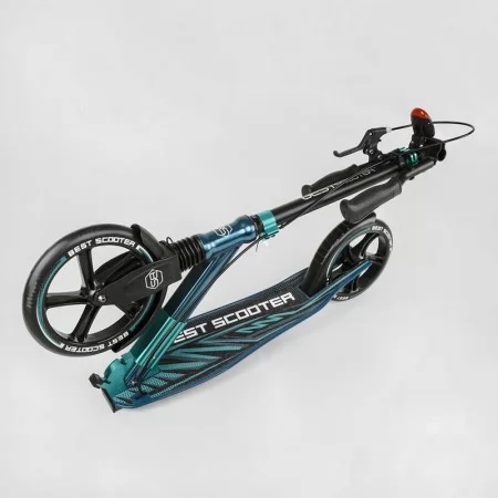 Самокат алюмінієвий Best Scooter 43685 з фарою та амортизатором Самокат алюмінієвий Best Scooter 43685 з фарою та амортизатором