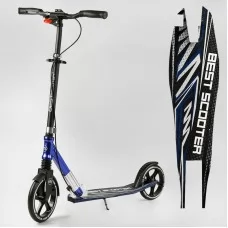 Алюминиевый самокат Best Scooter 49804 с фарой и амортизатором