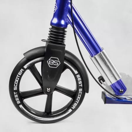 Алюминиевый самокат Best Scooter 49804 с фарой и амортизатором Алюминиевый самокат Best Scooter 49804 с фарой и амортизатором