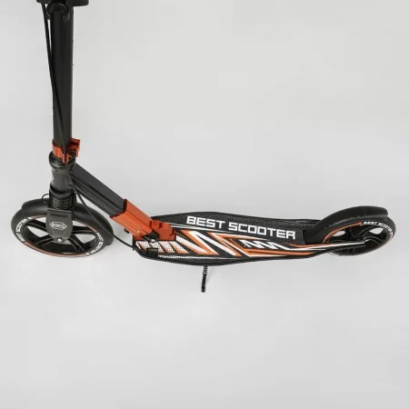 Самокат алюминиевый Best Scooter 79740 с фарой и амортизатором Самокат алюминиевый Best Scooter 79740 с фарой и амортизатором