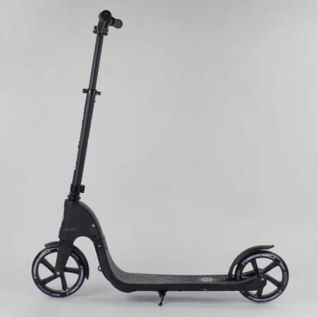 Самокат двоколісний Best Scooter 72378 чорний колеса PU 20см Самокат двоколісний Best Scooter 72378 чорний колеса PU 20см