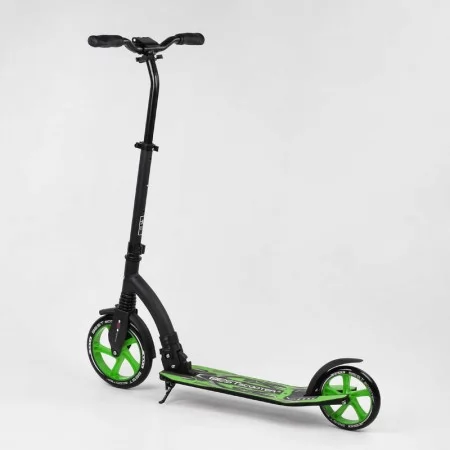 Самокат Best Scooter 52266 с амортизатором и широким рулем