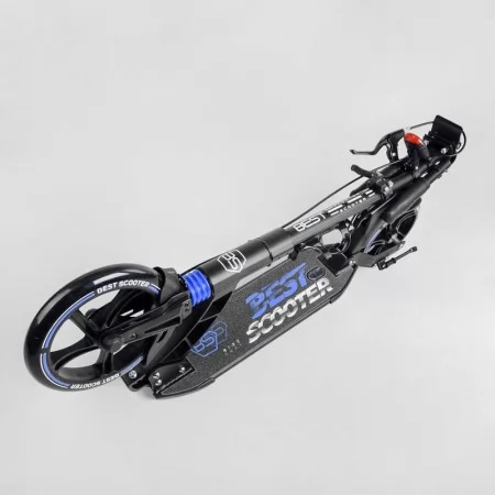 Самокат двоколісний Best Scooter 90166-B з фарою та дисковим гальмом Самокат двоколісний Best Scooter 90166-B з фарою та дисковим гальмом