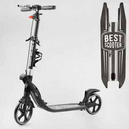 Самокат для взрослых Best Scooter L-36375 с фарой и амортизаторами