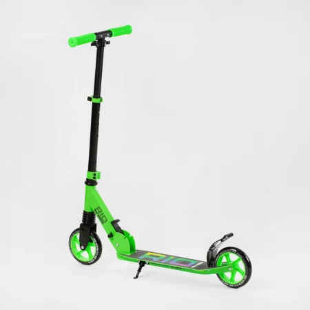 Самокат двухколесный "Best Scooter" R - 12005 колеса PU 145мм, передний амортизатор, алюминиевый тормоз, в коробке