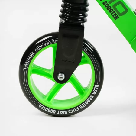 Самокат двухколесный "Best Scooter" R - 12005 колеса PU 145мм, передний амортизатор, алюминиевый тормоз, в коробке