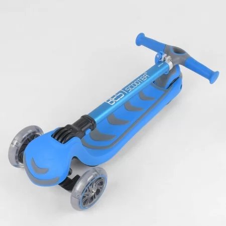 Самокат складний Best Scooter 38603 блакитний зі світлом