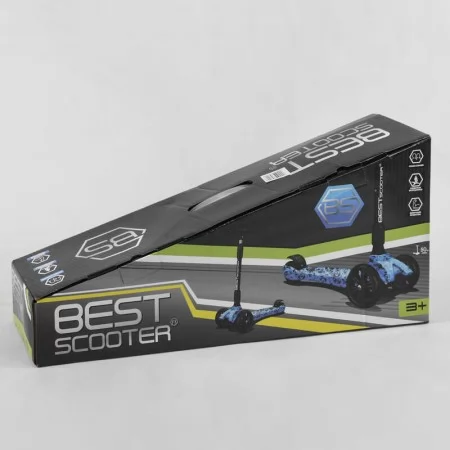 Самокат дитячий триколісний Best Scooter 65-878 зі світлом Самокат дитячий триколісний Best Scooter 65-878 зі світлом