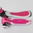 Самокат трехколесный Best Scooter JS-41008/63204 с сидением, алюминиевый руль, 3 колеса PU со светом, d=12 см