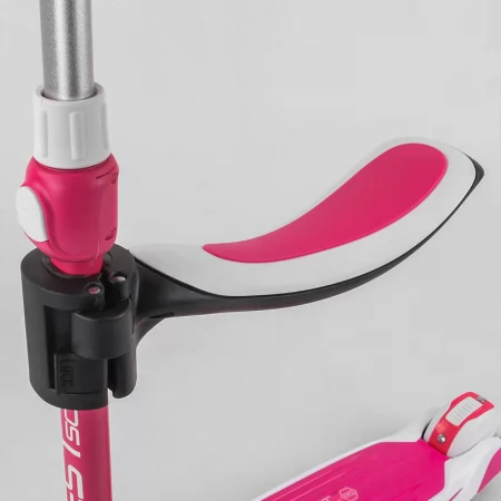 Самокат трехколесный Best Scooter JS-41008/63204 с сидением, алюминиевый руль, 3 колеса PU со светом, d=12 см
