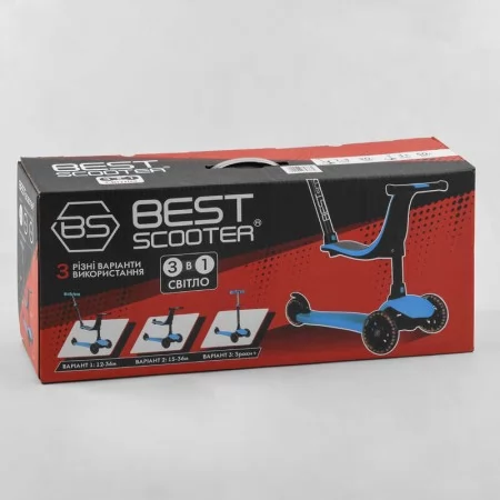 Самокат дитячий триколісний Best Scooter PL-422 зі світлом Самокат дитячий триколісний Best Scooter PL-422 зі світлом