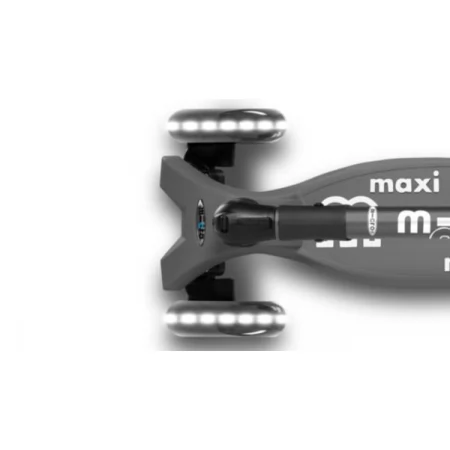Самокат трехколесный Micro Maxi Deluxe LED до 50 кг складной вулканический серый MMD094 Самокат трехколесный Micro Maxi Deluxe LED до 50 кг складной вулканический серый MMD094