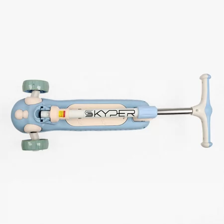 Самокат триколісний "Skyper" TY-8860-18 колеса PU 125х40мм зі світлом, музика та підсвічування платформи, кермо складне, в коробці