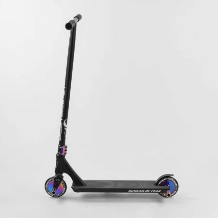 Самокат трюковый 97683 Best Scooter "SIMBIOTE" HIC-система, ПЕГИ, алюминиевый диск и дека, колёса 120мм PU, ширина руля - 57 см, в коробке