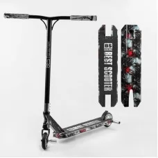 Самокат трюковый Best Scooter BS-77101 с пегами и алюминиевой декой