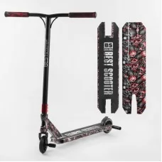 Самокат трюковый Best Scooter BS-77488 с пегами, алюминиевой декой