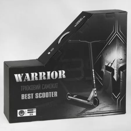 Трюковый самокат Best Scooter Warrior Т-50615 с пегами алюминиевый Трюковый самокат Best Scooter Warrior Т-50615 с пегами алюминиевый