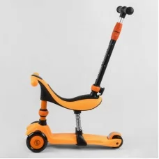 Самокат детский трехколесный Best Scooter со светом и сидением